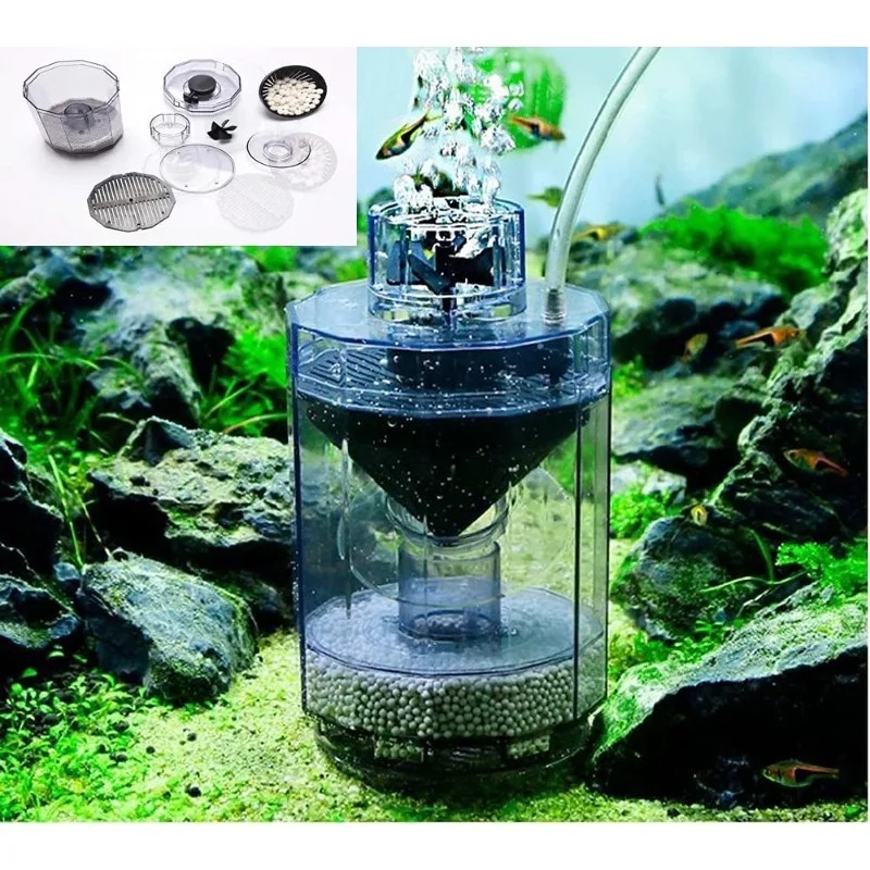Aquarium Fish Waste Collector - Akvaryum Atık Toplayıcı, Şeffaf Akvaryum Atık
