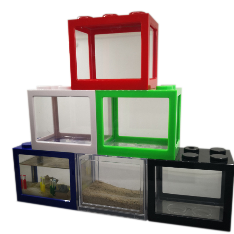 Aquarium Xl - 7 Renkli Mini Akvaryum Betta Balıklığı