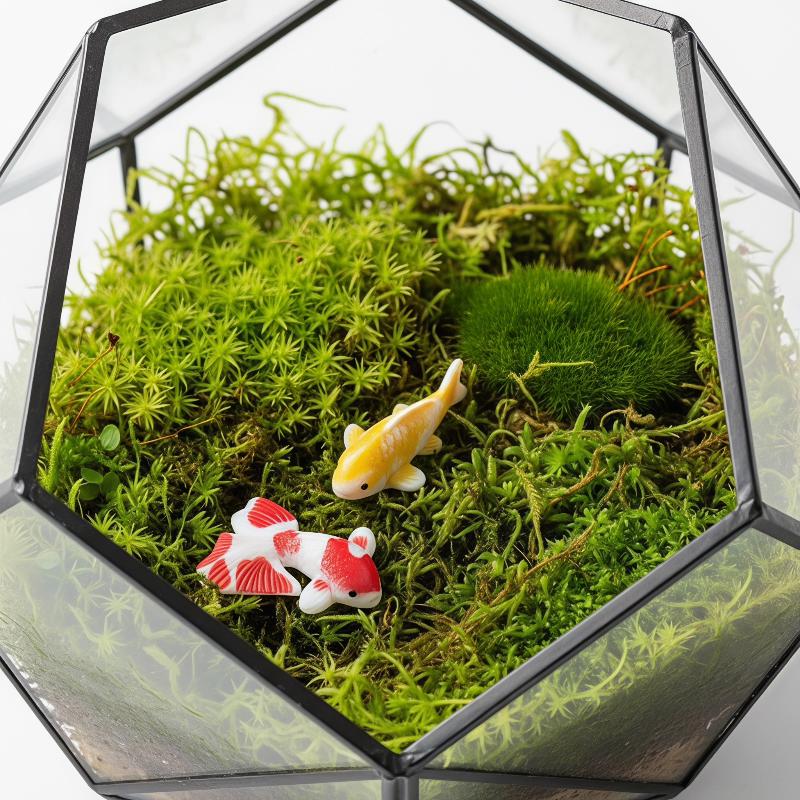 Aquarium Mini Fish - Mini Reçine Koi Balık Figürleri Sevimli