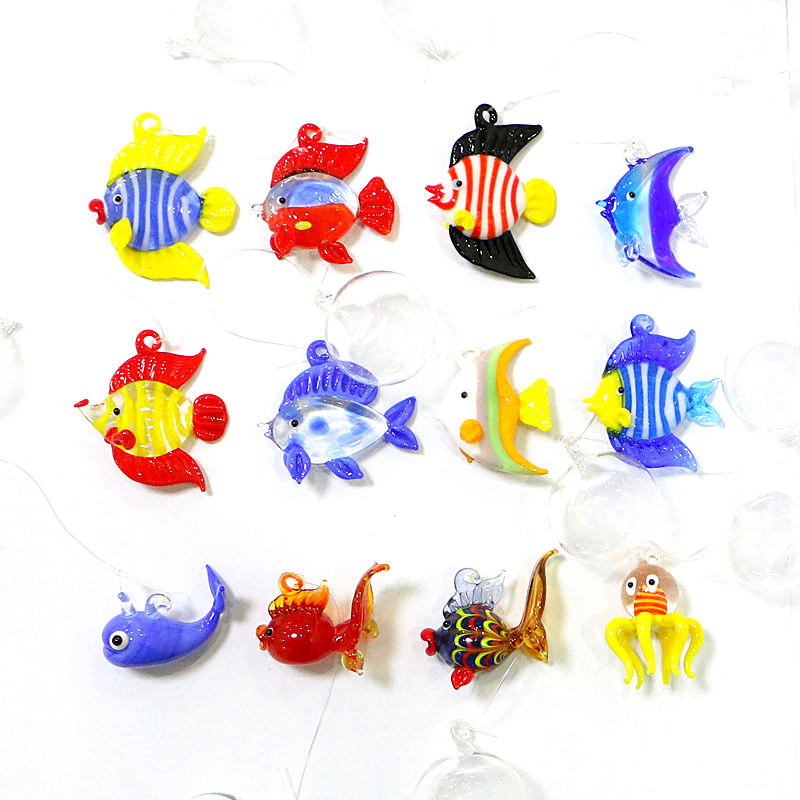 Aquarium Fish Glass - El yapımı sanat deniz hayvan heykeli