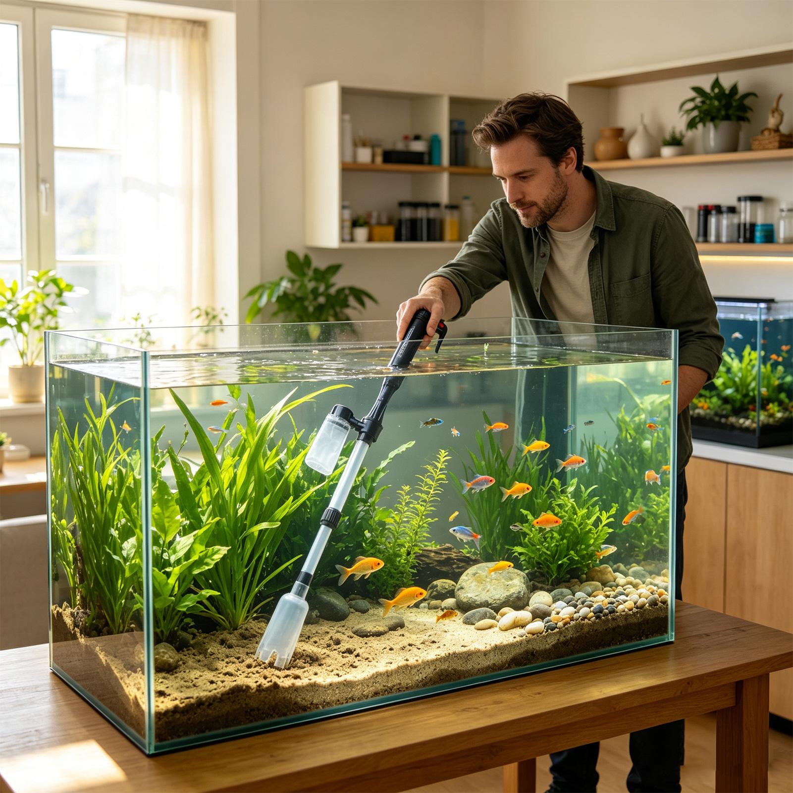 3'ü 1 Arada Akvaryum Vakumlu Ç - Aquarium Fish Waste Collector incelemesi ve fiyatı