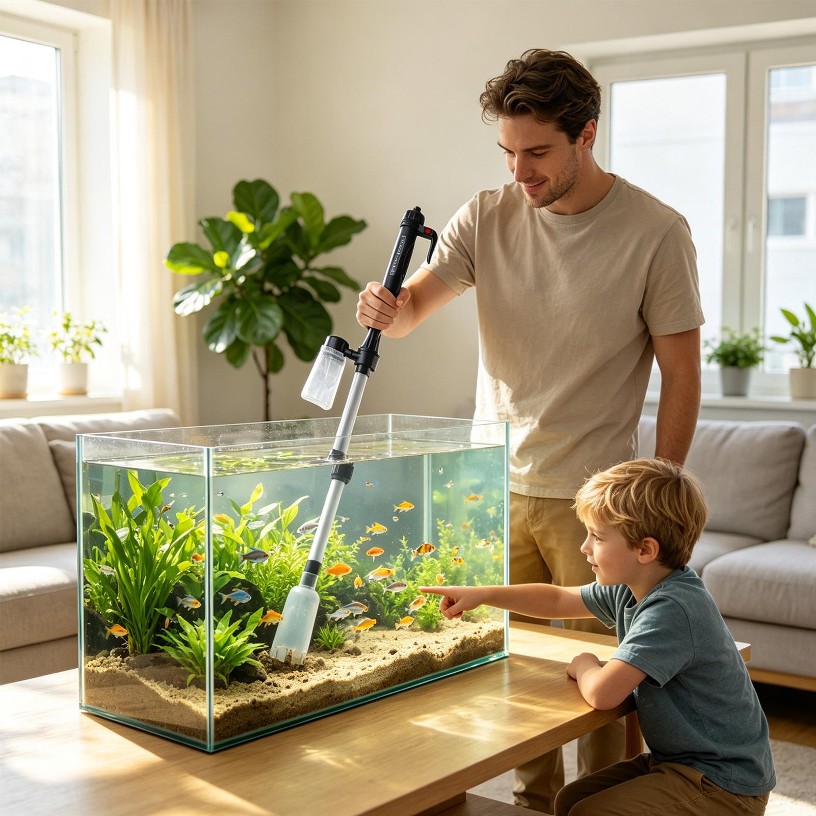 3'ü 1 Arada Akvaryum Vakumlu Ç - Aquarium Fish Waste Collector incelemesi ve fiyatı