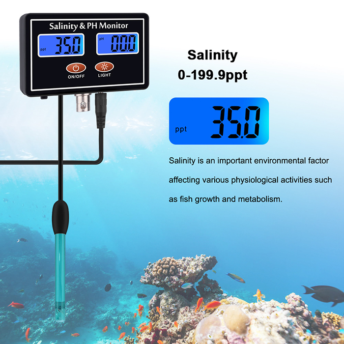 Çevrimiçi PH ve Tuzluluk Ölçer - Aquarium Fish Online incelemesi ve fiyatı