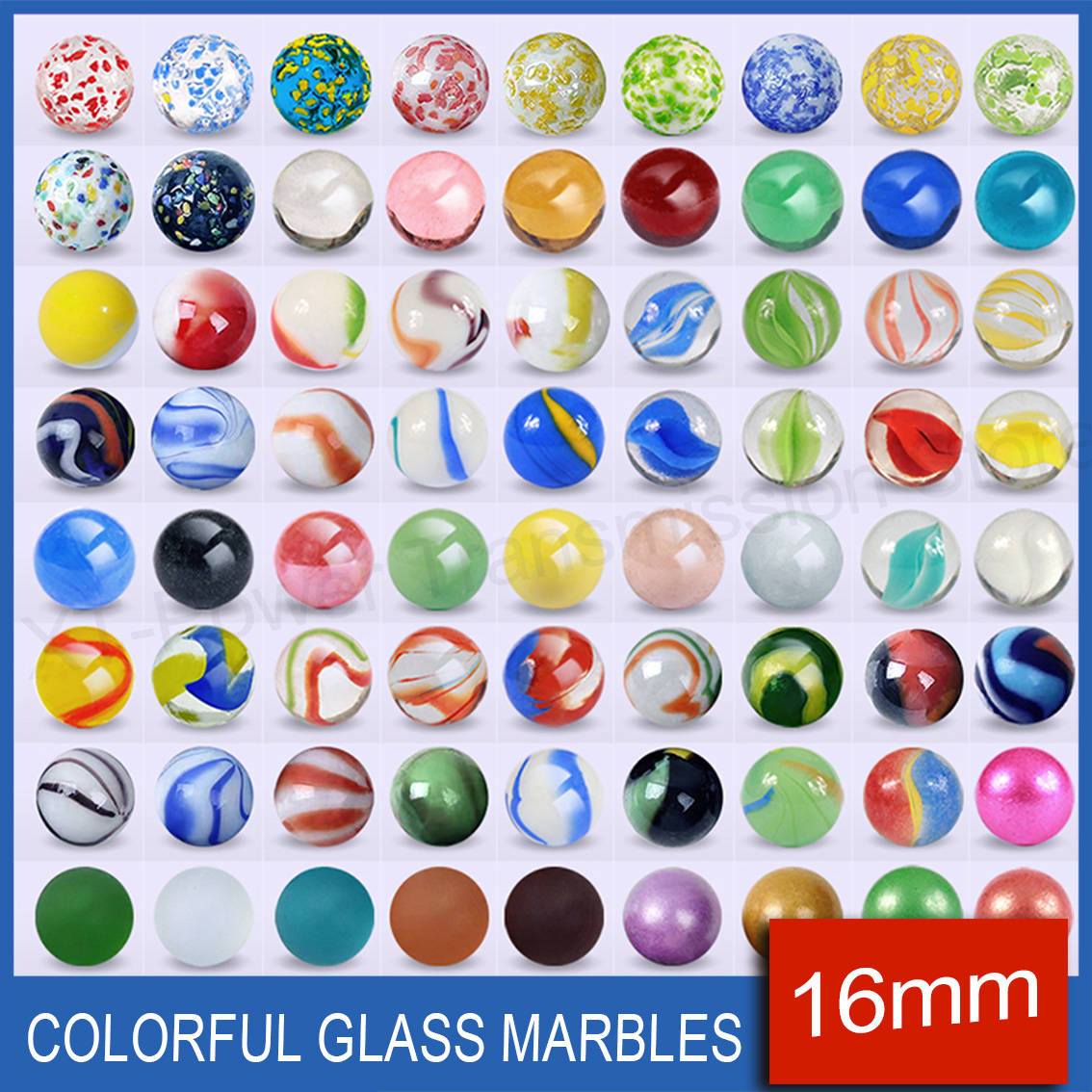 5-90 adet 16mm renkli cam bily - Aquarium Fish Glass incelemesi ve fiyatı