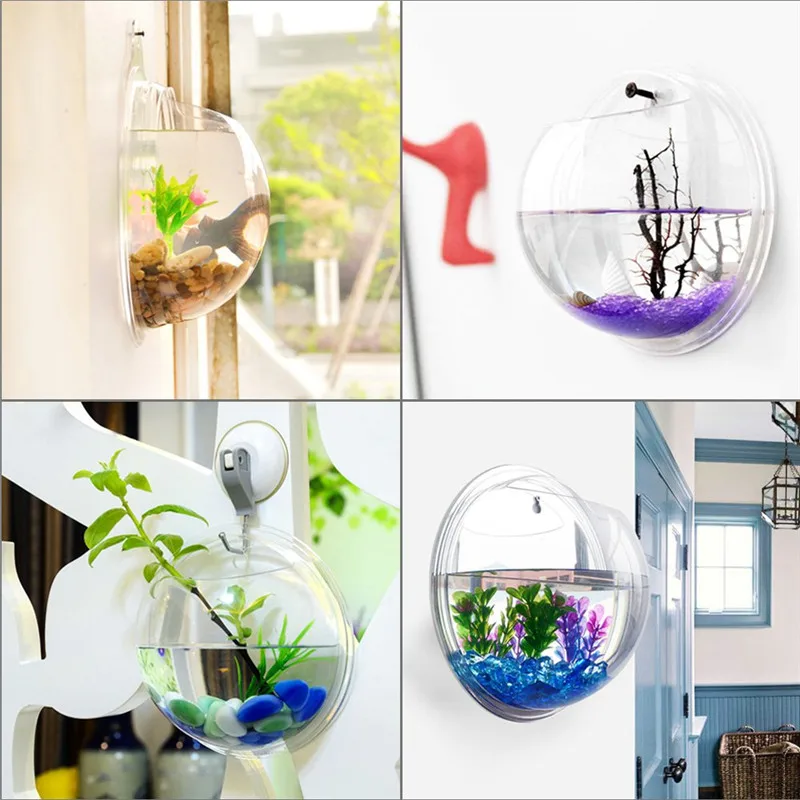 Şeffaf akrilik asılı duvar akv - Aquarium Fish Only incelemesi ve fiyatı